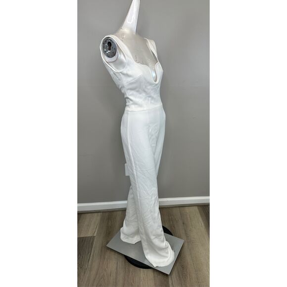 GALVAN Barcelona Sleeveless Flared Jumpsuit Size US4 $1895 - Picture 8 of 10